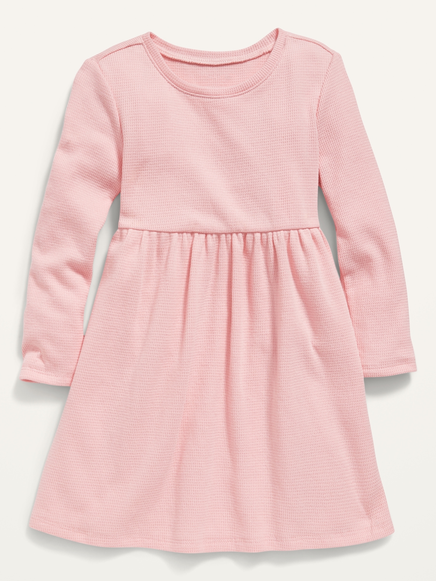 Fit & Flare LongSleeve ThermalKnit Dress for Toddler Girls Old Navy