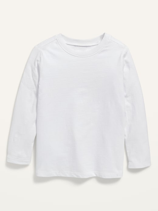 View large product image 1 of 2. Unisex Long-Sleeve Solid T-Shirt for Toddler