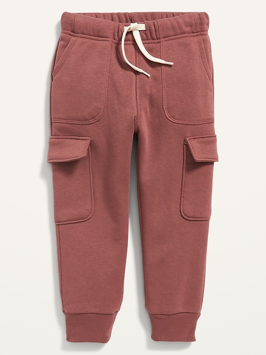 View large product image 1 of 2. Unisex Garment-Washed Cargo Jogger Sweatpants for Toddler