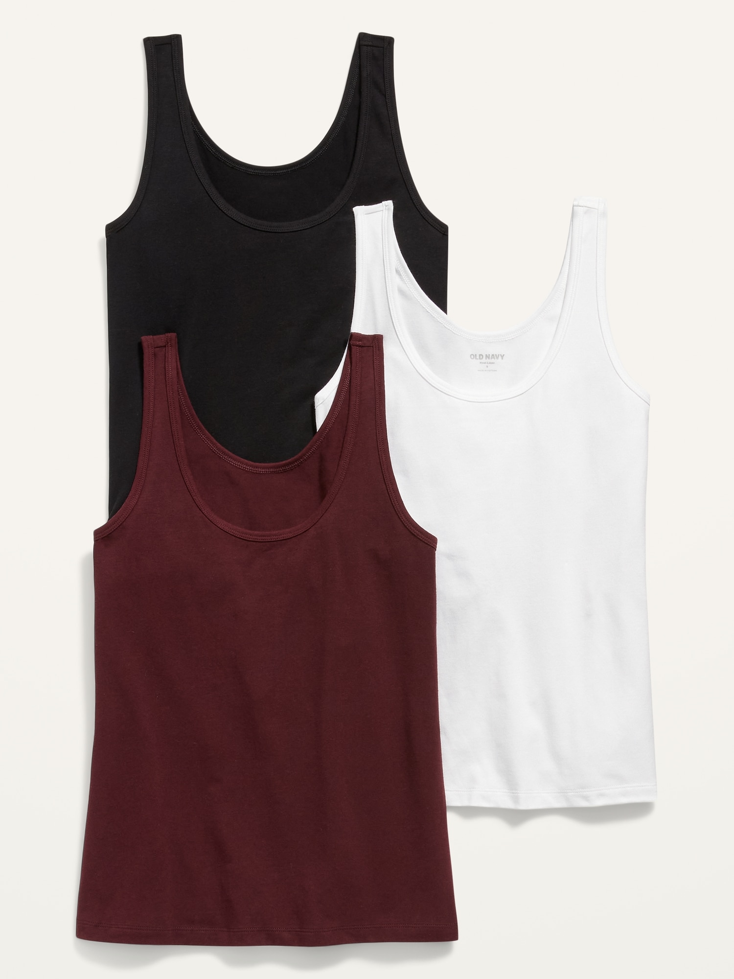 Old Navy First-Layer Tank Top 3-Pack for Women red. 1