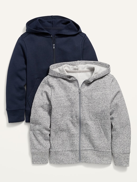 View large product image 1 of 1. Gender-Neutral Zip Hoodie 2-Pack for Kids