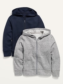 Image number 1 showing, Gender-Neutral Zip Hoodie 2-Pack for Kids