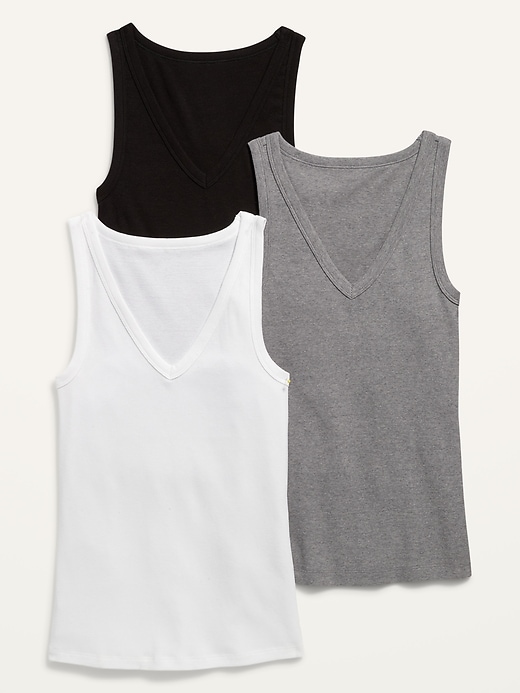 Oldnavy Slim-Fit First Layer Rib-Knit Tank Top 3-Pack for Women