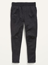 Go-Dry Cool French Terry Ankle-Zip Track Pants for Boys