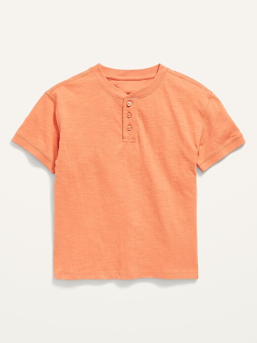 Old Navy Slub-Knit Short-Sleeve Henley T-Shirt for Boys. 1