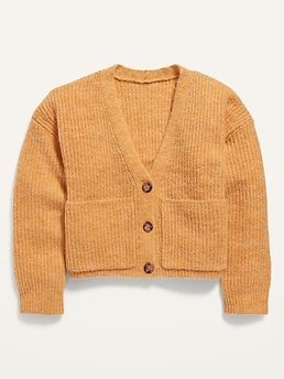 old navy yellow cardigan