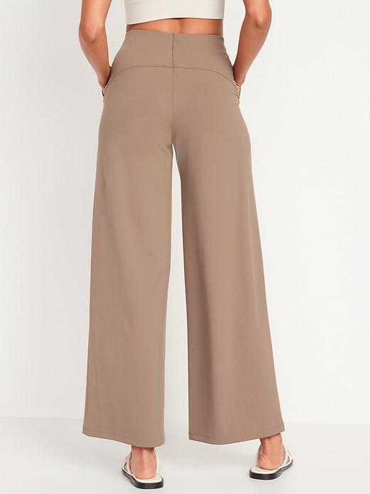 Image number 2 showing, High-Waisted PowerSoft Wide-Leg Pants