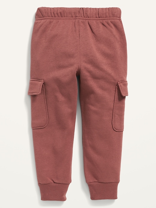View large product image 2 of 2. Unisex Garment-Washed Cargo Jogger Sweatpants for Toddler