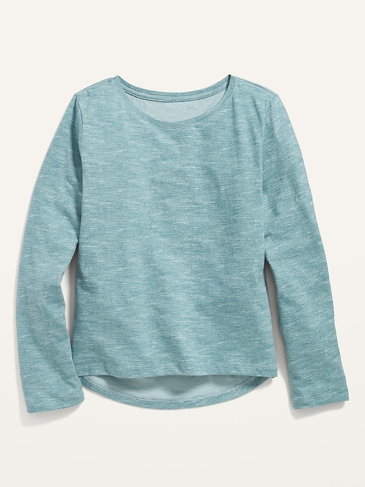 View large product image 1 of 1. Softest Long-Sleeve Scoop-Neck T-Shirt for Girls