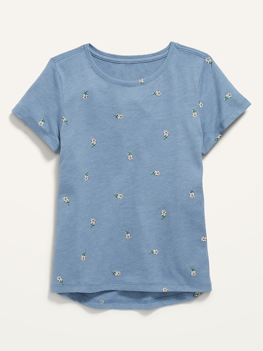 View large product image 1 of 1. Softest Printed Scoop-Neck T-Shirt for Girls