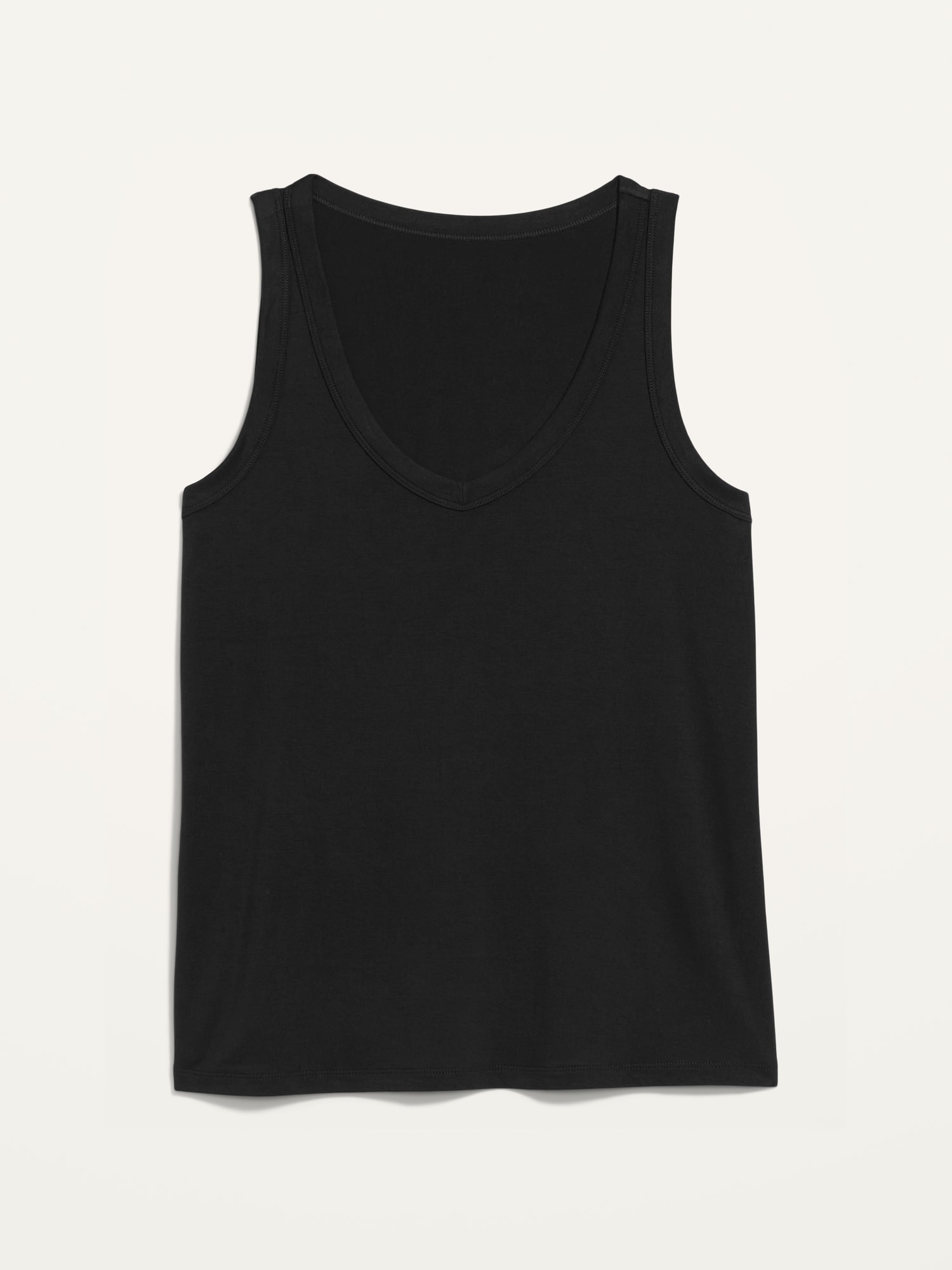 Luxe Jersey-Knit V-Neck Tank Top for Women, Old Navy