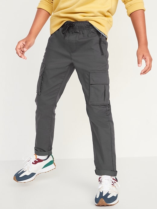 Image number 1 showing, Built-In Flex Tapered Tech Cargo Chino Pants for Boys