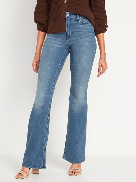 Image number 1 showing, High-Waisted Wow Flare Jeans for Women