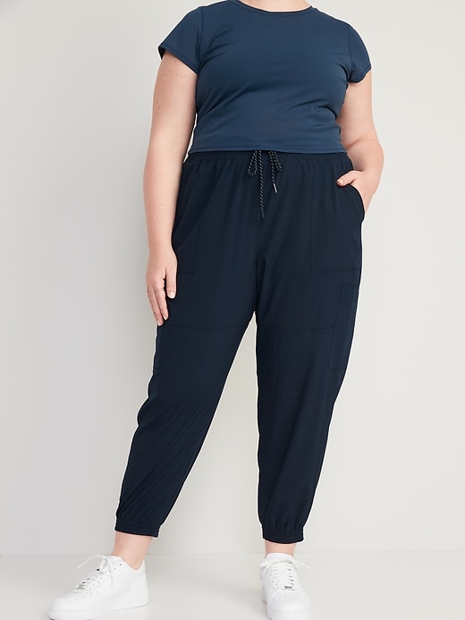 Image number 7 showing, Extra High-Waisted StretchTech Performance Cargo Jogger Pants for Women
