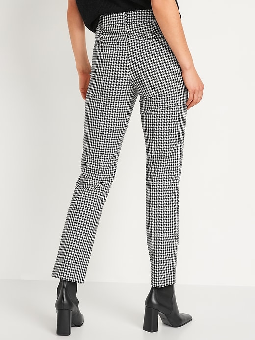 Image number 2 showing, High-Waisted Printed Pixie Straight Ankle Pants