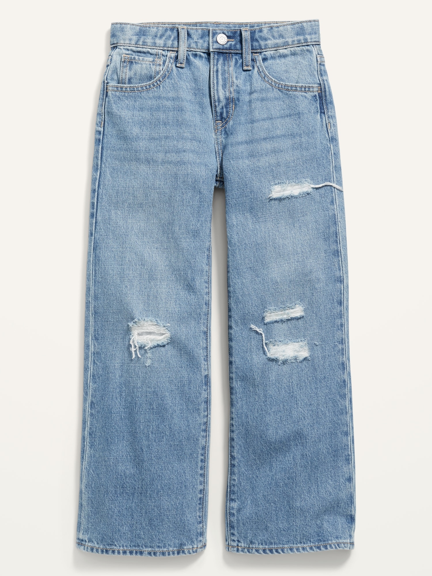 High-Waisted Slouchy Straight Jeans for Girls | Old Navy-saigonsouth.com.vn