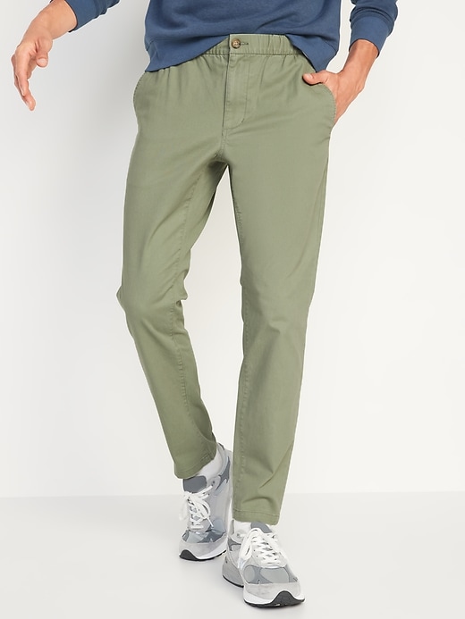 View large product image 1 of 1. Slim Taper Built-In Flex Pull-On Chino Pants
