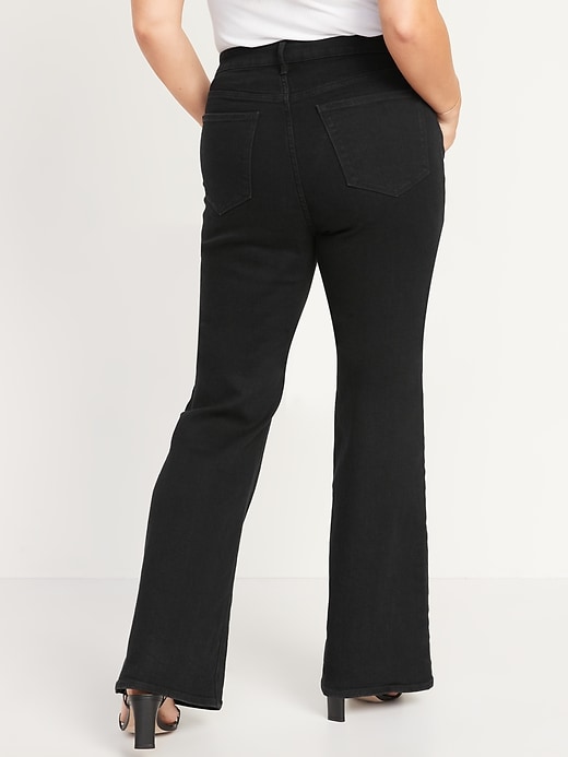 Image number 6 showing, High-Waisted Wow Black Flare Jeans for Women