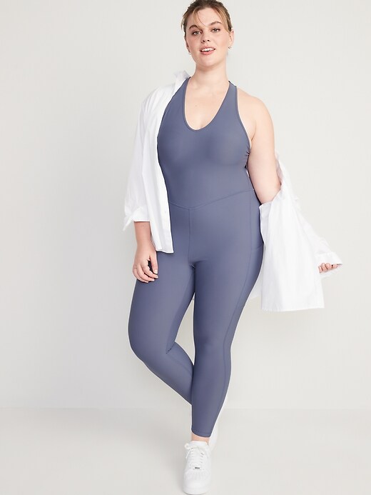 Image number 7 showing, PowerSoft Sleeveless Open-Back Bodysuit for Women -- 25-inch inseam