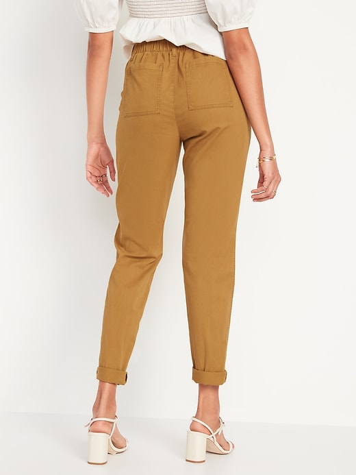 Image number 2 showing, High-Waisted OGC Chino Cropped Workwear Pants for Women