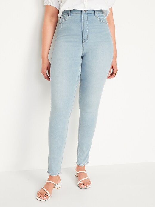 Image number 5 showing, Extra High-Waisted Rockstar 360° Stretch Super-Skinny Jeans for Women