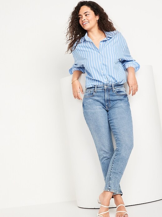 Image number 3 showing, Curvy High-Waisted OG Straight Jeans for Women