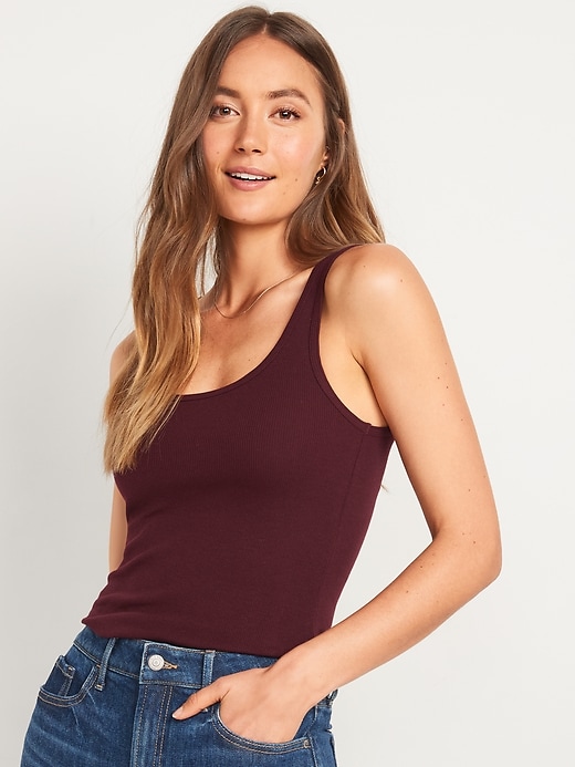 Image number 1 showing, Rib-Knit First Layer Tank Top