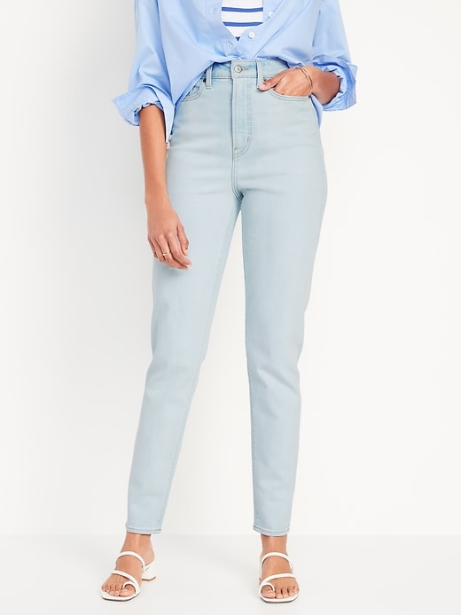 Image number 1 showing, Higher High-Waisted O.G. Straight Ankle Jeans for Women