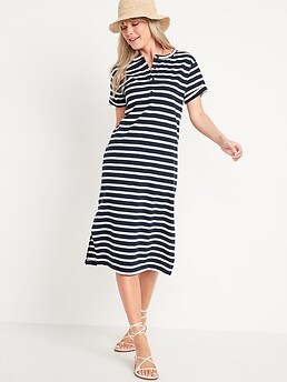 old navy striped midi dress