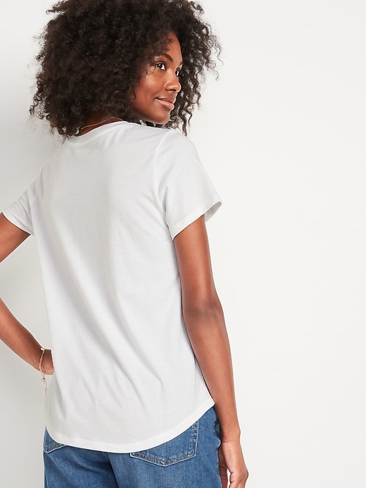 Image number 2 showing, Short-Sleeve Logo Graphic T-Shirt for Women