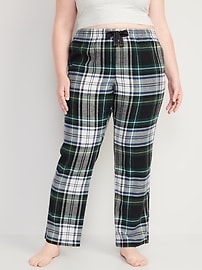 Mid Rise Flannel Pajama Pants for Women Old Navy