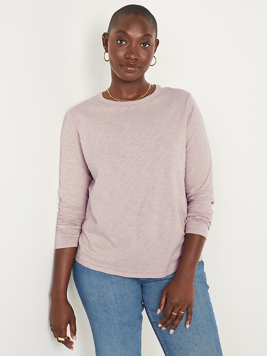 EveryWear Slub-Knit Long-Sleeved T-Shirt | Old Navy