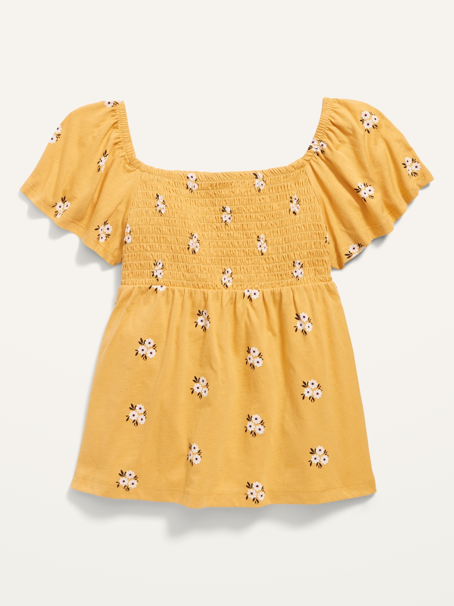 old navy ruffled smocked bodice