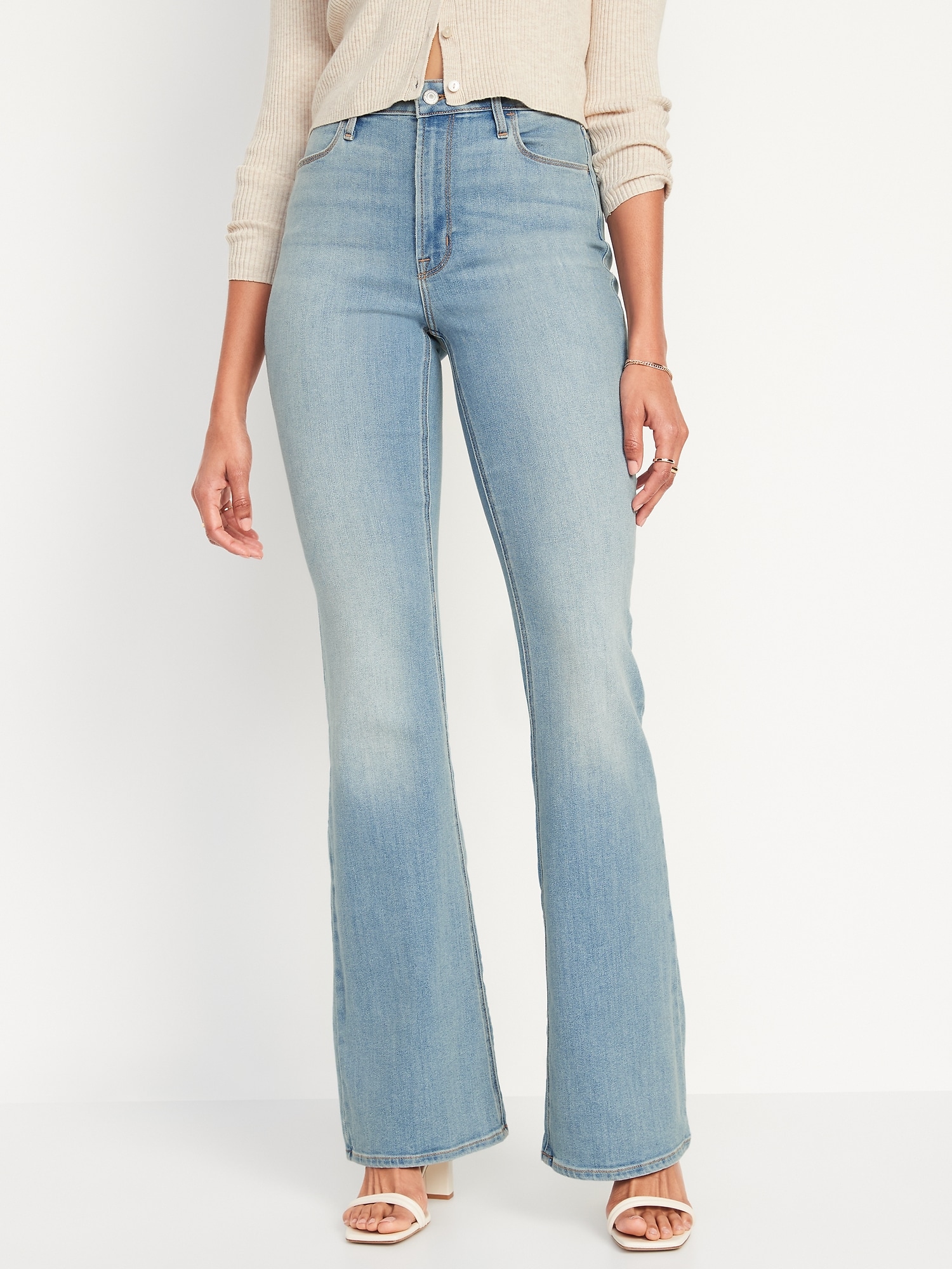 Old Navy High Rise Flare Jeans Blue Size 14 - $27 (40% Off Retail