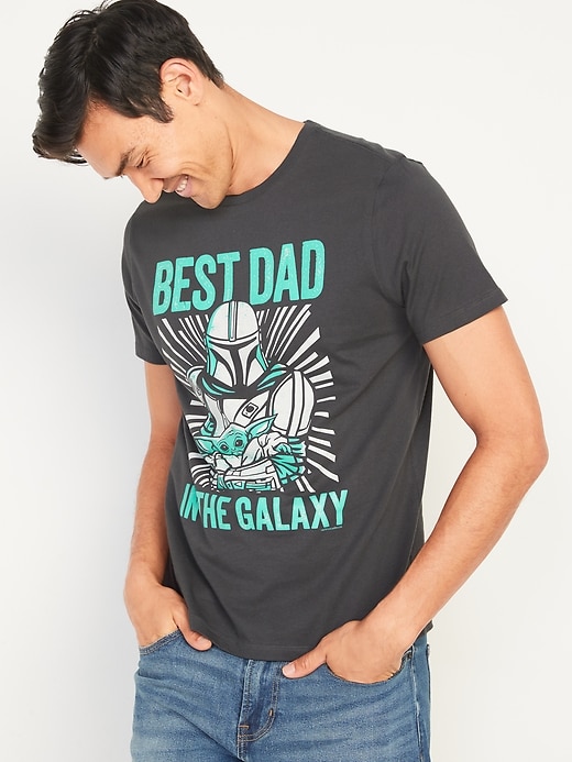 Image number 1 showing, Star Wars: The Mandalorian™ "Best Dad in the Galaxy" Graphic T-Shirt