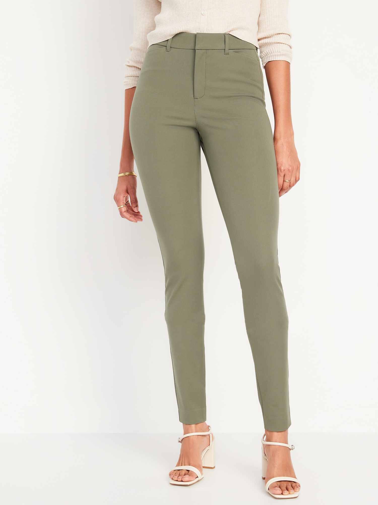Old Navy High-Waisted Pixie Skinny Pants green. 1