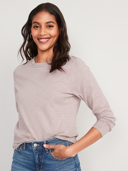 EveryWear Slub-Knit Long-Sleeved T-Shirt | Old Navy