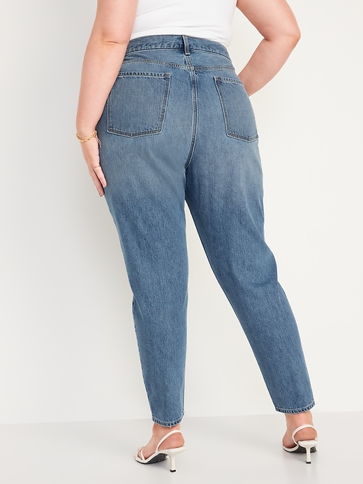 Image number 8 showing, High-Waisted Slouchy Taper Ankle Jeans