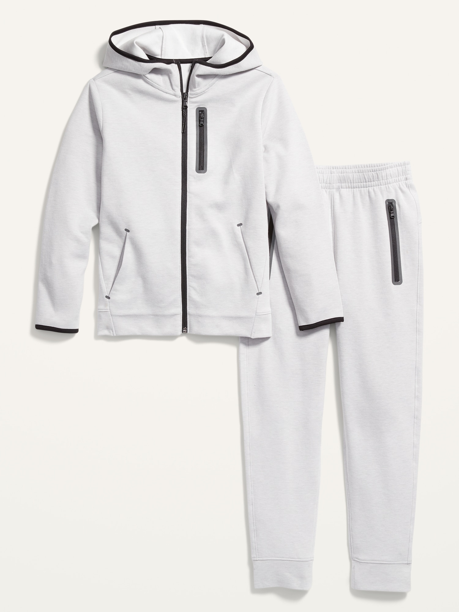 Old Navy Dynamic Fleece Hoodie & Jogger Sweatpants Set for Boys gray. 1 Old Navy Dynamic Fleece Hoodie & Jogger Sweatpants Set for Boys gray. 1