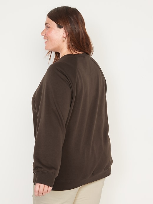 Image number 8 showing, Oversized French Terry Tunic Sweatshirt