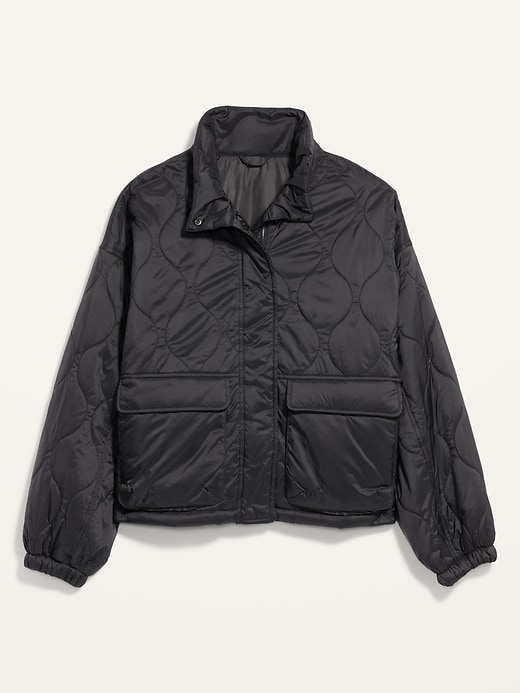 Image number 4 showing, Packable Oversized Water-Resistant Quilted Jacket