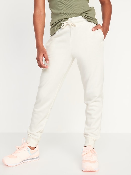 View large product image 1 of 3. High-Waisted French Terry Jogger Sweatpants for Girls