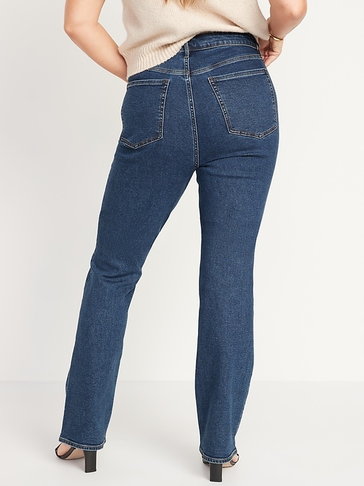 Image number 6 showing, Extra High-Waisted Button-Fly Kicker Boot-Cut Jeans