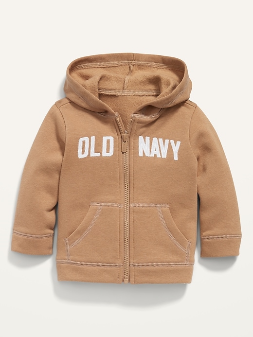 Old Navy Unisex Logo Zip-Front Hoodie for Baby. 1