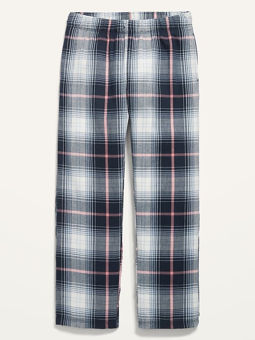 View large product image 1 of 1. Plaid Flannel Straight Pajama Pants for Girls