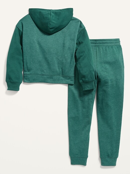 View large product image 2 of 2. Graphic Pullover Hoodie & Jogger Sweatpants Set for Girls