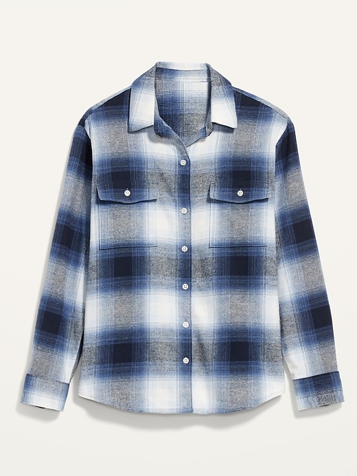 Image number 4 showing, Flannel Boyfriend Tunic Shirt