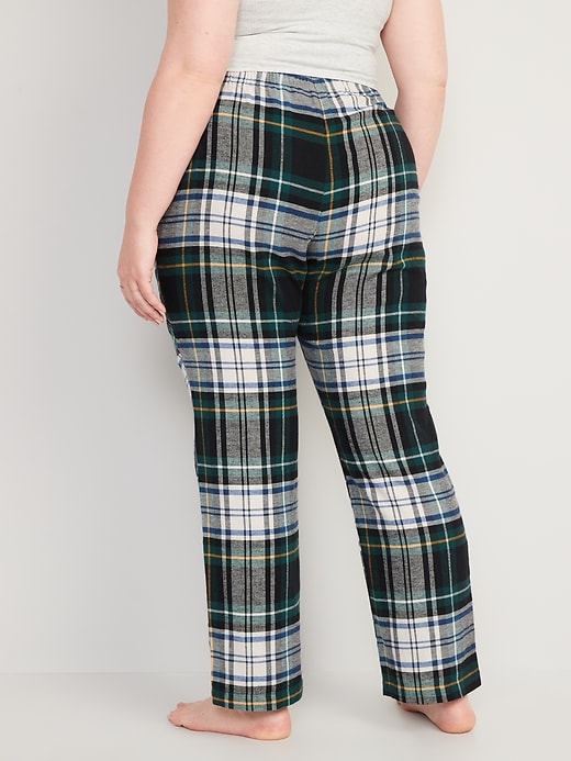 Image number 8 showing, Mid-Rise Flannel Pajama Pants