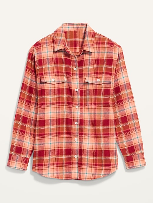 Flannel Boyfriend Tunic Shirt | Old Navy