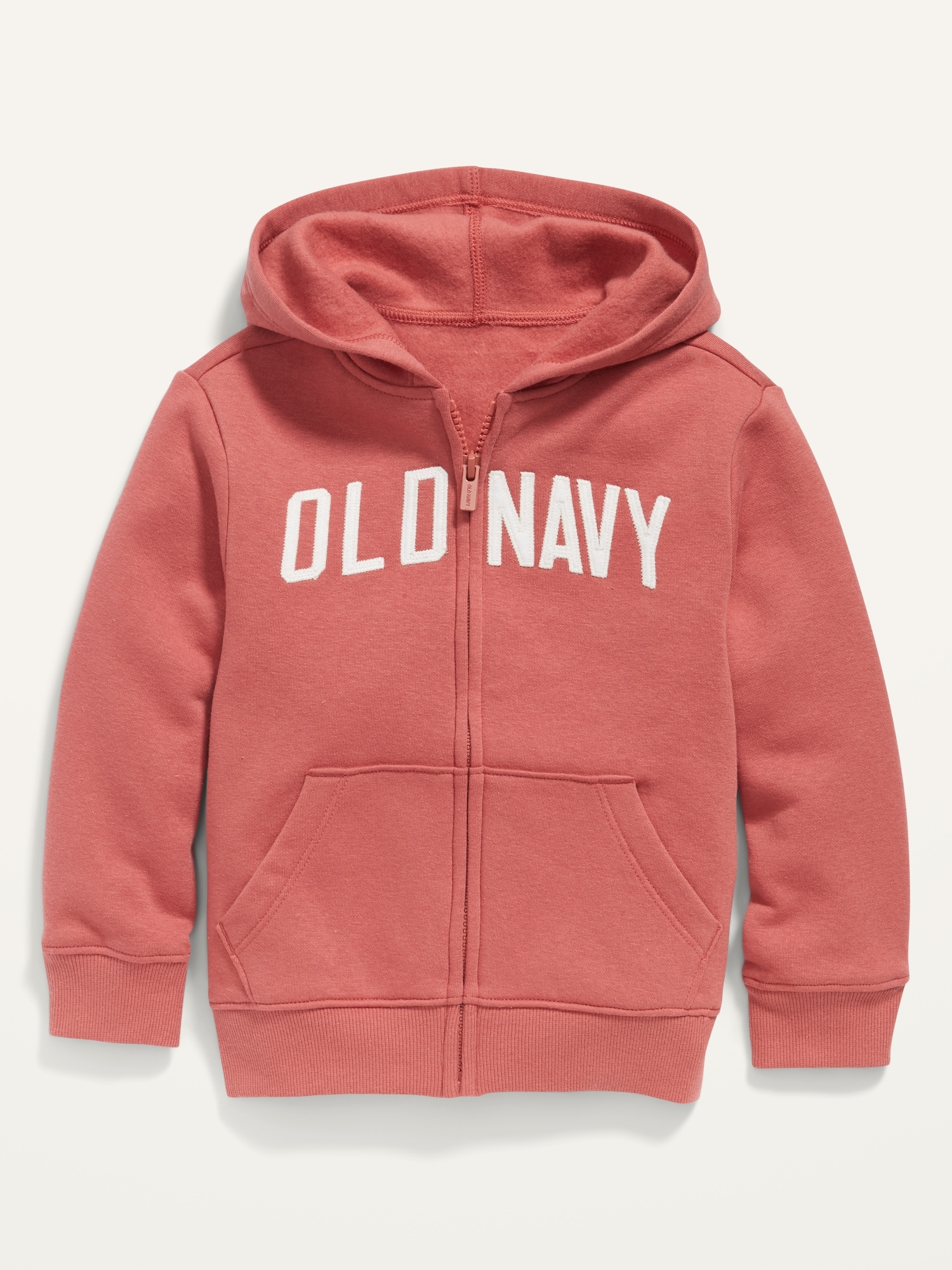 Old Navy Unisex Logo-Graphic Zip-Front Hoodie for Toddler red. 1